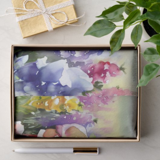 Field of Flowers-Snapdragon (A) Waterverf Tissuepapier (Geschenk)