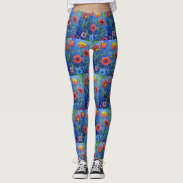 Field of flowers yoga pants leggings