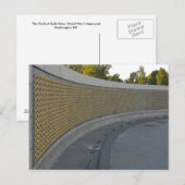 Field of Gold Stars Briefkaart (Voorkant / Achterkant)