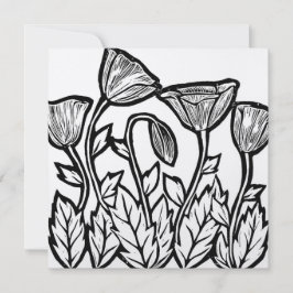 Field of Poppies Note Kaart Notitiekaartje