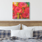 Field of Poppies Wrapped Canvas (Insitu (Slaapkamer))