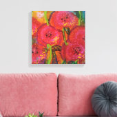 Field of Poppies Wrapped Canvas Afdruk (Insitu (Woonkamer))