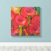 Field of Poppies Wrapped Canvas Afdruk (Insitu (Houten vloer))