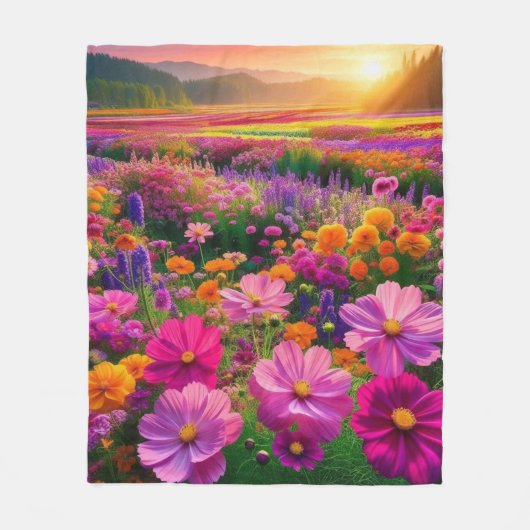 Field of Radiance Fleece Deken (Voorkant)
