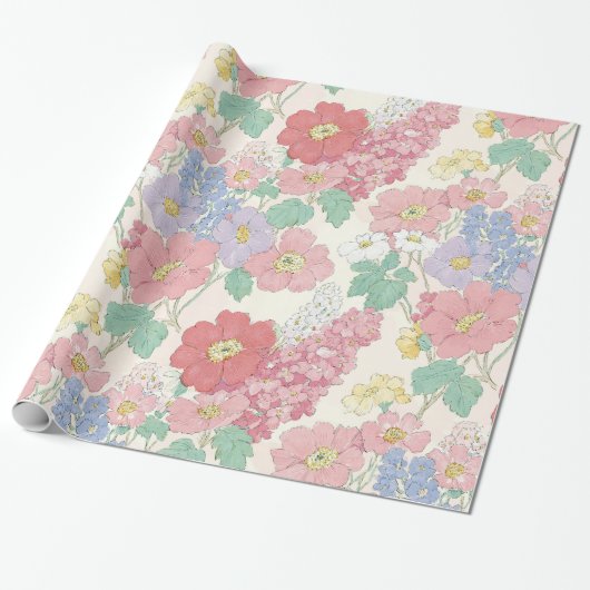 field of spring, tender flowers Wrapping Paper   Cadeaupapier (Uitgerold)