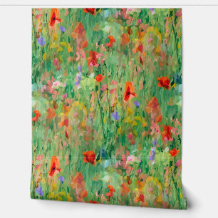 Field of Summer Glory Meadow Floral Wallpaper Behang
