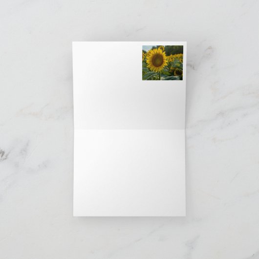 Field of Sunflowers Notitiekaartje (Binnen)