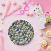 FIELD OF WHITE DAISY FLOWERS PAPER PLATE PAPIEREN BORDJE (Feest)