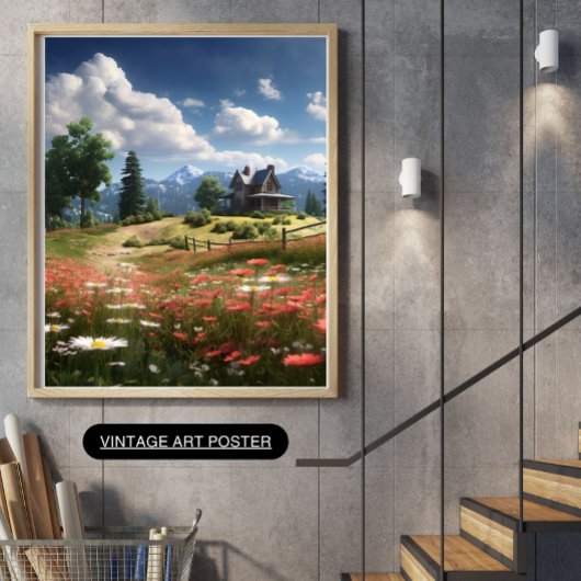 Field of Wild Flowers Canvas Art