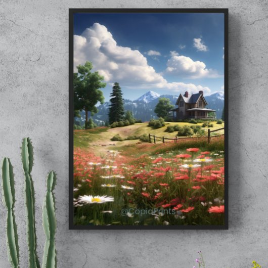 Field of Wild Flowers Canvas Art