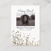 Field of Wildflowers Orthodoxe begrafenisgebed Kaa Plaatskaartje (Voorkant)