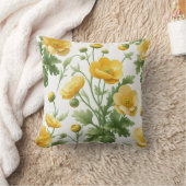Field of yellow poppies Pillow Kussen (Deken)