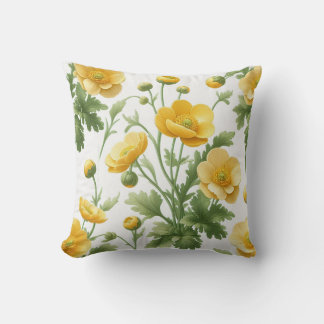 Field of yellow poppies Pillow Kussen