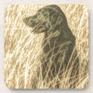 Field Outdoorsman Jagen Hond Puppy Zwart lab Onderzetter