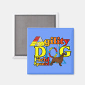 Field Spaniel Agility Magneet (Voorkant / Achterkant)