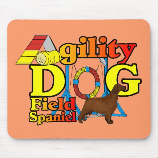 Field Spaniel Agility Muismat (Voorkant)