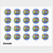 Field Spaniel Agility Ronde Sticker (Vel)