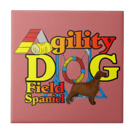Field Spaniel Agility Tegeltje