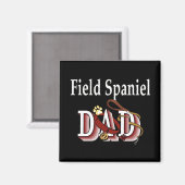 Field Spaniel dad Magnet (Voorkant / Achterkant)