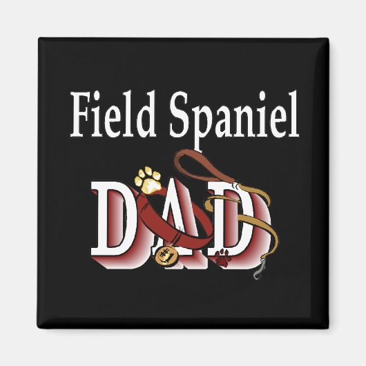 Field Spaniel dad Magnet (Voorkant)