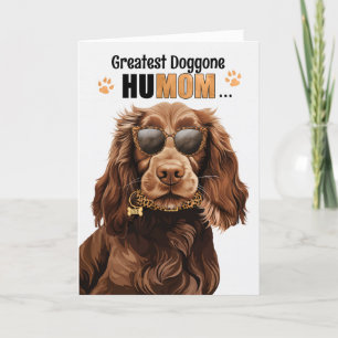 Field Spaniel Dog Best HuMOM Moederdag Feestdagen Kaart