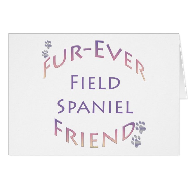 Field Spaniel Furever (Voorkant Horizontaal)