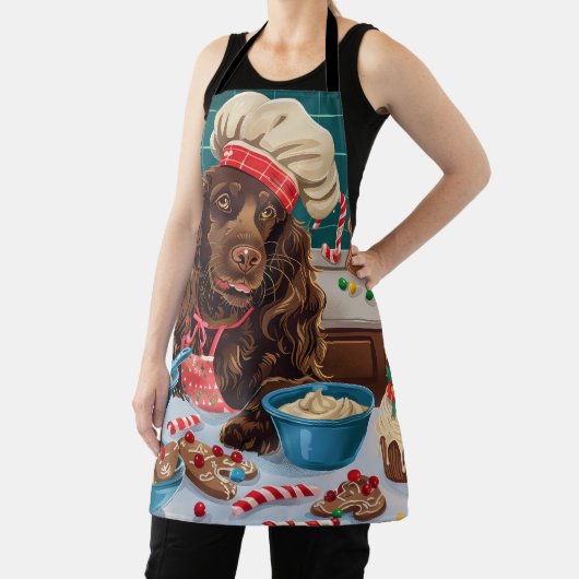 Field Spaniel Holiday Baking: Feestelijke Kerst Schort (Insitu)