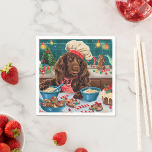 Field Spaniel Holiday Baking: Feestelijke Kerst Servet