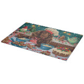 Field Spaniel Holiday Baking: Feestelijke Kerst Snijplank (Hoek)