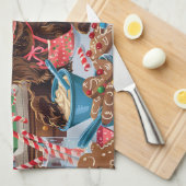 Field Spaniel Holiday Baking: Feestelijke Kerst Theedoek (Quarter Fold)