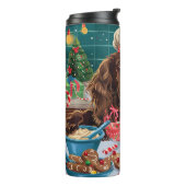 Field Spaniel Holiday Baking: Feestelijke Kerst Thermosbeker (Gedraaid links)