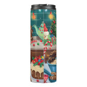 Field Spaniel Holiday Baking: Feestelijke Kerst Thermosbeker (Achterkant)