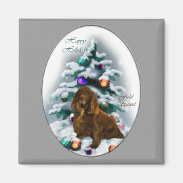 Field Spaniel kerstcadeaus Magneet