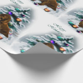 Field Spaniel Kerstmis Cadeaupapier (Hoek)
