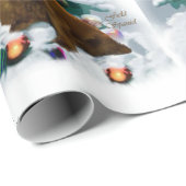 Field Spaniel Kerstmis Cadeaupapier (Rol Hoek)