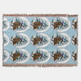 Field Spaniel Kerstmis Deken