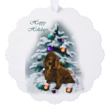 Field Spaniel Kerstmis