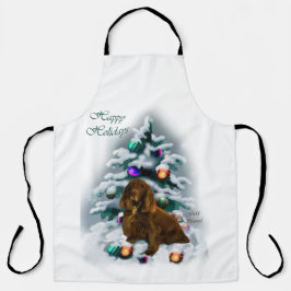Field Spaniel Kerstmis Schort