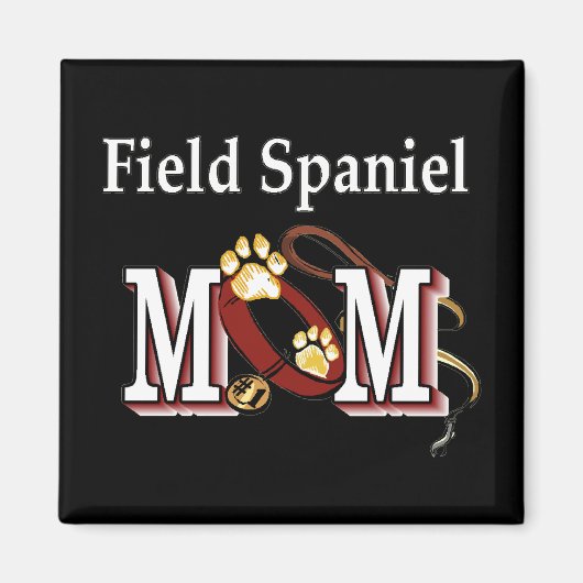 Field Spaniel Mam Gifts Magneet (Voorkant)