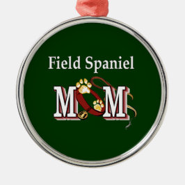 Field Spaniel Mam Gifts Metalen Ornament