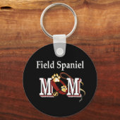 Field Spaniel Mam Gifts Sleutelhanger (Voorkant)