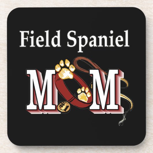 Field Spaniel Moeder Cadeaus Drankjes Onderzetter (Voorkant)