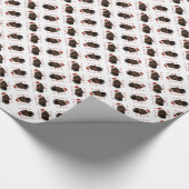 Field Spaniel Santa Paws Cadeaupapier (Hoek)