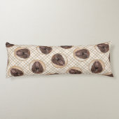 Field Spaniel Schilderij Roan Schattigee Originele Lichaamskussen (Achterkant)