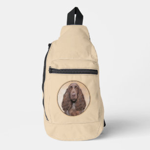 Field Spaniel Schilderij Roan Schattigee Originele Sling Bag