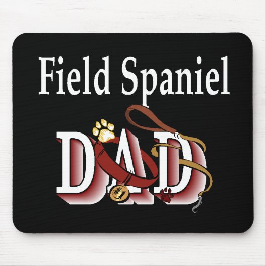 Field Spaniel Vader Cadeaus Muismat (Voorkant)