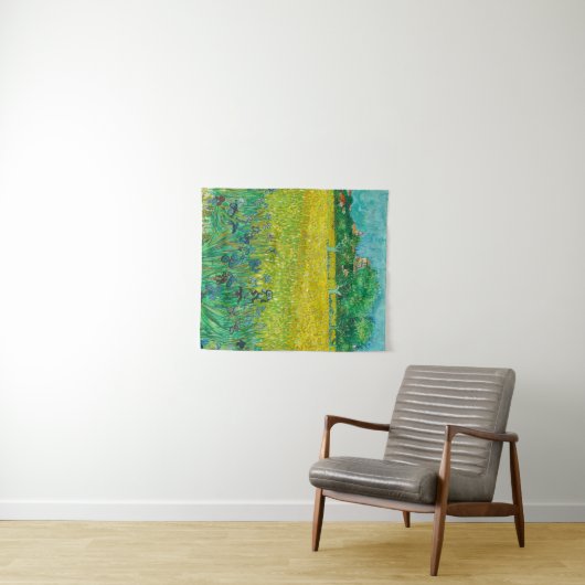 Field with Irises near Arles by Vincent van Gogh Wandkleed (In Situ (horizontaal))