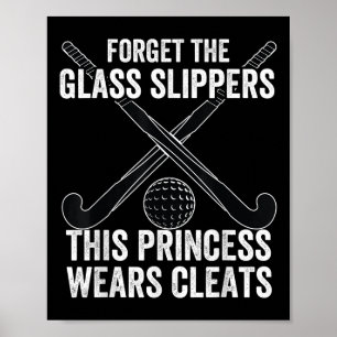 Fieldhockey grappige slogan grap cadeau vergeet de poster