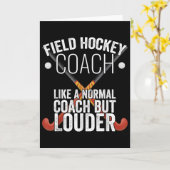 Fieldhockeycoach Grappige Slogan Pun Geschenk Kaart (Gele Bloem)