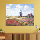 Fields of Tulip, door Claude Monet Canvas Afdruk (Insitu (Woonkamer))